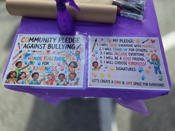 Community Pledge Against Bullying — Hands Together for Kindness cards